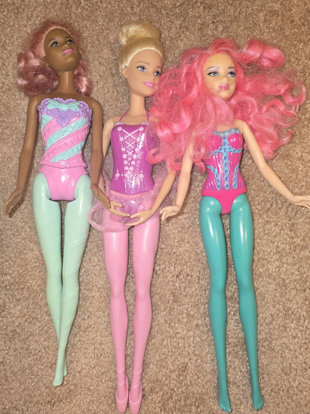 Barbie Ballerina And Flexible Fairy Doll Lot of 3